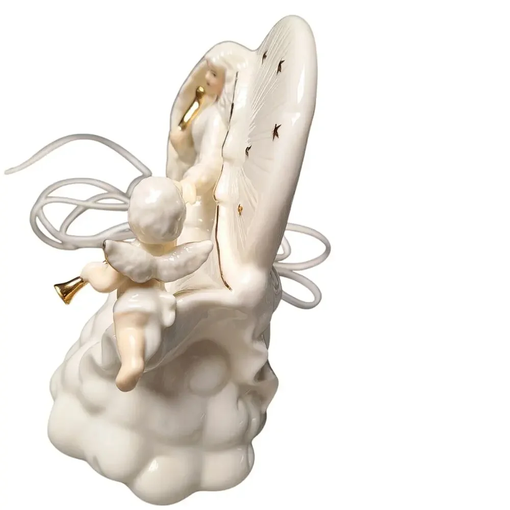 Vtg Angel Cherub Night Light Lamp 6.5